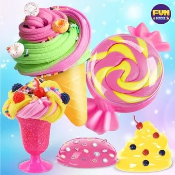 FunKidz DIY Ice Cream Butter Slime Kit for Girls 8-12