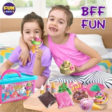 FunKidz DIY Ice Cream Butter Slime Kit for Girls 8-12