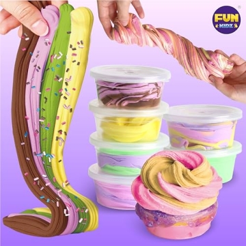 FunKidz DIY Ice Cream Butter Slime Kit for Girls 8-12