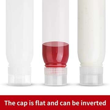 Condiment Porous Squeeze Bottles, Squeeze Bottles for Sauces, Salad Dressing Bottles, Ketchup Bottle...