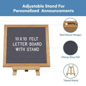 flybold Felt Letter Board - Creative Messaging Board 10x10