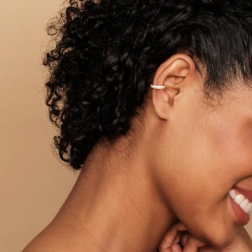 Elegant Gold Plated Sparking Ear Cuffs for Women