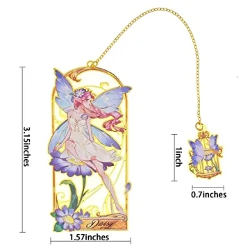 BLBMH Flower Fairies Bookmark for Book Lovers Gift