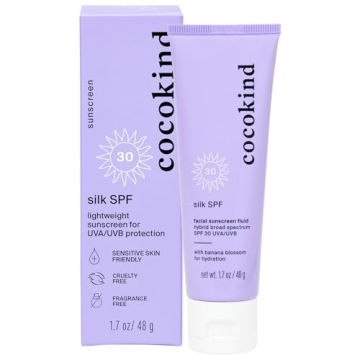 Cocokind Silk SPF 30 - Lightweight Mineral & Chemical Sunscreen, Perfect for Sensitive Skin