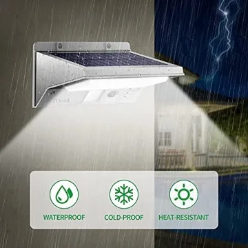 iThird Solar Powered Motion Sensor Lights for Home Security