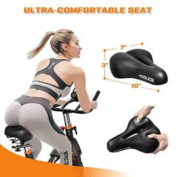 YOSUDA Light Commercial Exercise Bike for Home Magnetic Exercise Bike Stationary 350LB Capacity, Exercise Bike with Bluetooth, Indoor Cycling Bike with Tablet Mount & Comfortable Seat Cushion