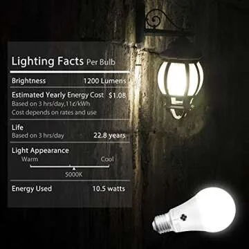 Sengled Dusk to Dawn Light Bulbs Outdoor, 5000K Daylight A19 LED Bulb 75W Watt Equivalent(10.5W), Automatic LED Dusk to Dawn Light Bulbs for Front Porch 6 Pack, Outdoor Indoor, UL Listed,