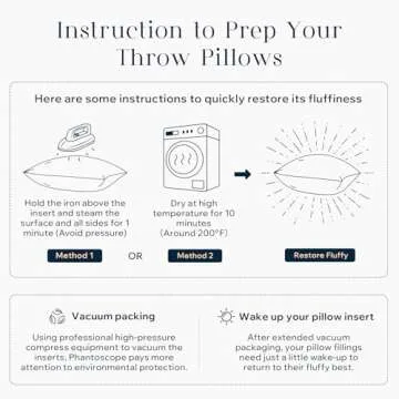 Phantoscope Pillow Inserts, Hypoallergenic 100% Virgin Fiber Square Form Microfiber Throw Pillow Inserts, Couch Bed Pillows, 20x20 Inch (Pack of 4)