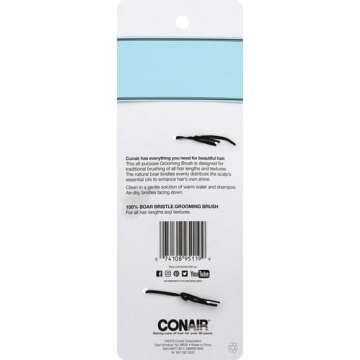 Conair Styling Essentials Slim Grooming Brush - Packaging May Vary