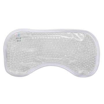 Eye See Plush Gel Eye Mask for Puffy Eyes, White - Cold Eye mask to Treat Dark Circles, Sinuses, Dry...