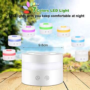 Mini USB Essential Oil Diffuser, MFEEL 100ml Portable Humidifier, Travel-Size Air Humidifier Ultraso...