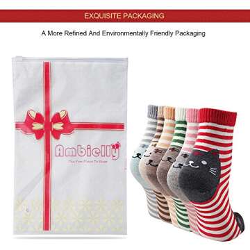 Ambielly Colorful Cute Animal Design Patterned Women's Casual Cotton Socks