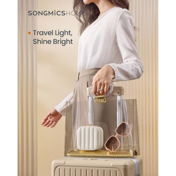 SONGMICS Travel Jewelry Case Elegant Organizer for Jewelry