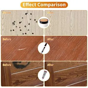 Wood Floor Scratch Repair Kit - 40 Sets - Furniture Repair Kit Wood Markers, Hardwood Repair Kit Wood Filler for Scratches Stains Holes - Touch Up Any Wood, Laminate, Cabinet, Door, Table