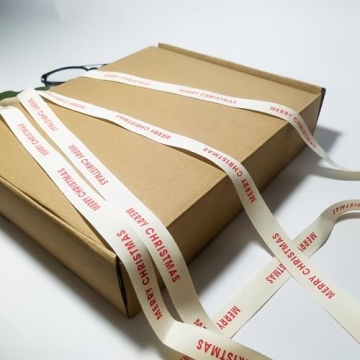 Merry Christmas Ribbon - Premium Cotton Holiday Decor