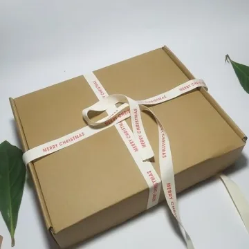 Merry Christmas Ribbon - Premium Cotton Holiday Decor