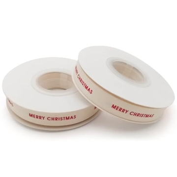 Merry Christmas Ribbon - Premium Cotton Holiday Decor