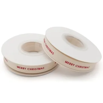 Merry Christmas Ribbon - Premium Cotton Holiday Decor