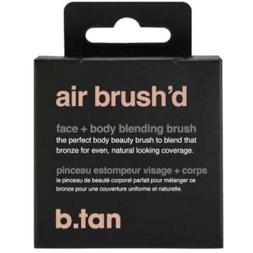 b.tan Face & Body Blending Brush | Air Brush'd - Self Tanning Kabuki Applicator for a Flawless, Stre...