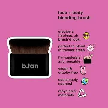 b.tan Face & Body Blending Brush for Flawless Tan Application