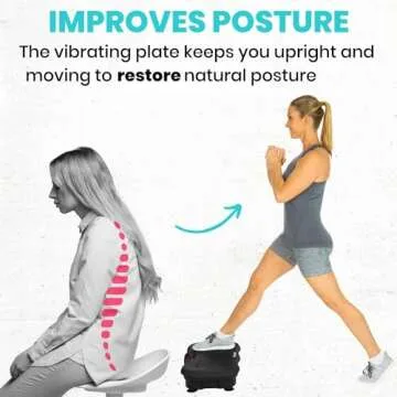 Vive Vibration Plate Exercise Machine - Shake Plate Vibration Platform with Resistance Exercise Band...