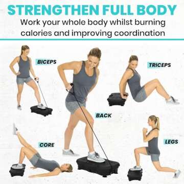 Vive Vibration Plate Exercise Machine for All Fitness Levels