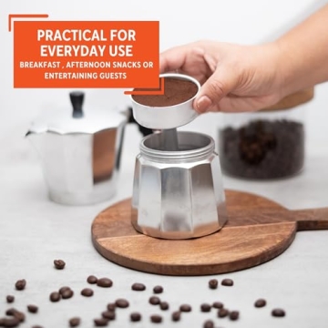 IMUSA Aluminum Espresso Stovetop Coffeemaker 3-Cup