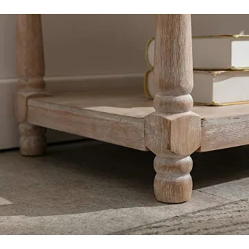 DUOMAY Farmhouse Storage Ottoman for Bedroom & Living Room