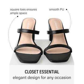 J. Adams Stormi Heeled Sandals - Stylish & Comfortable Footwear