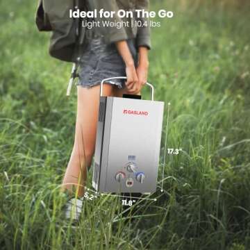 Gasland BE158S Portable Propane Water Heater for Outdoor