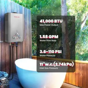 Gasland BE158S Portable Propane Water Heater for Outdoor