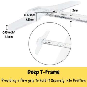 Mr. Pen T Square Ruler Set - Perfect for Artists & Engineers