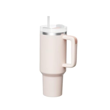 KISSKIND 40 oz Tumbler with Handle Insulated Drinking Cups