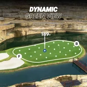 Blue Tees Golf Ringer - Magnetic Golf GPS Handheld, Touch Screen Display, Water Resistant Golf Distance Range Finder, 40,000+ Preloaded Courses, 10+ Hours Battery, Built-in Magnetic Strip