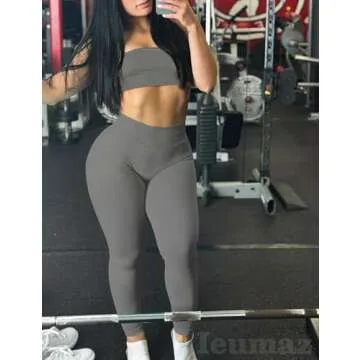 Ieumaz Scrunch Butt Lifting Leggings Women Gym Yoga Pants