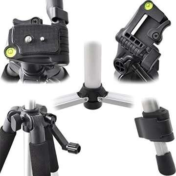 Acuvar 57" inch Pro Series Tripod, Acuvar Tablet Mount, Wireless Shutter Remote for iPad, iPad Air, iPad Mini, Most Other Tablets