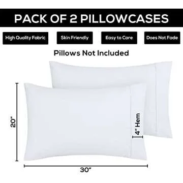 Soft Utopia Bedding Queen Pillow Cases - 2 Pack