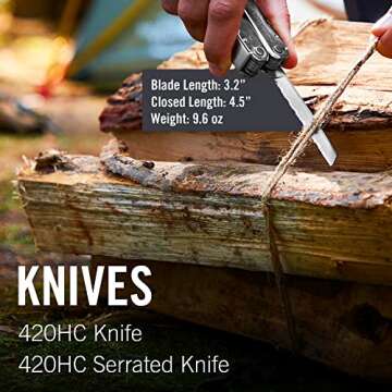 Leatherman Super Tool 300 Multitool: 19 Tools in 1