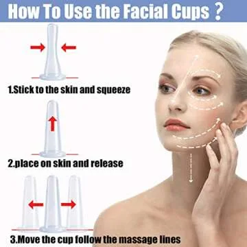 MAFLY Silicone Cupping Therapy Set - Facial Cupping Set - Face and Body Cupping Massager - Vacuum Suction Cups - Anti-Cellulite Cup - Amazing Cellulite Remover Home Use 7PACK