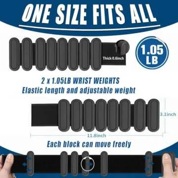 Premium Adjustable Ankle Weights for Women - 2 lbs Set