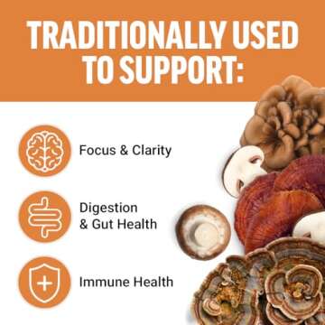 Force Factor Modern Mushrooms Soft Chews, Mushroom Supplement with Lions Mane, Turkey Tail, & Cordyc...