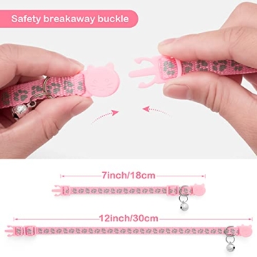 LLHK Reflective Cat Collars - Safe & Stylish 2 Pack