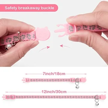 LLHK Reflective Cat Collars - Safe & Stylish 2 Pack