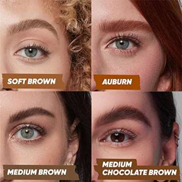 Kosas Air Brow Tinted Gel with Clean, Vegan Ingredients for Fluffy, Full and Healthy Brows, Longwear (Auburn)