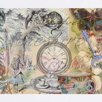 CafePress Cheshire Cat Alice in Wonderland Mousepad Non-Slip Rubber Gaming Mousepad