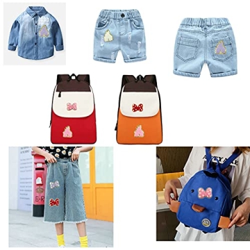 IXUEYU 3D Colorful Chenille Patches for Kids Clothing - 12pcs