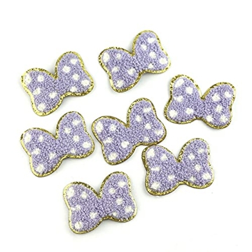 IXUEYU 3D Colorful Chenille Patches for Kids Clothing - 12pcs