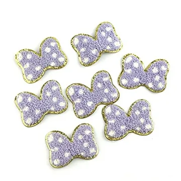 IXUEYU 3D Colorful Chenille Patches for Kids Clothing - 12pcs