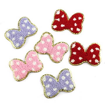 IXUEYU 3D Colorful Chenille Patches for Kids Clothing - 12pcs