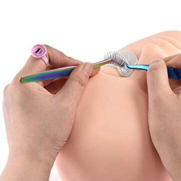 Lash Extension Glue Rings - 200PCS for Quick Fan Making